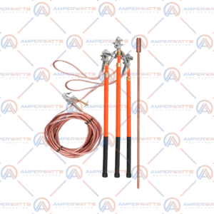 Aterramento Temporário para RD de Distribuição em até 36 kV (Trifásico), com Bastões Inteiriços Ø 25 x 1,80m