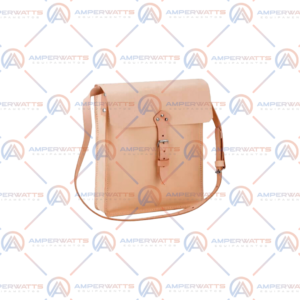 Bolsa de couro com tampa