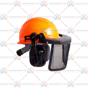 Capacete + Protetor facial telado + Abafador de ruído