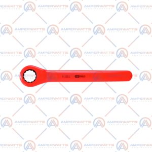 Chave estrela com catraca 27 mm isolada 1000 V, Aço cromo vanádio, Engrenagem exata com 72 dentes