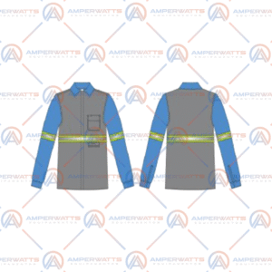 Blusa para eletricista Azul com amarelo