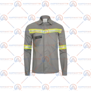 Blusa para eletricista cinza com amarelo